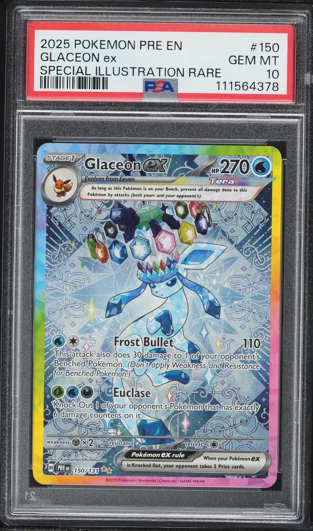 2025 Pre En-Prismatic Evolutions Glaceon Ex
