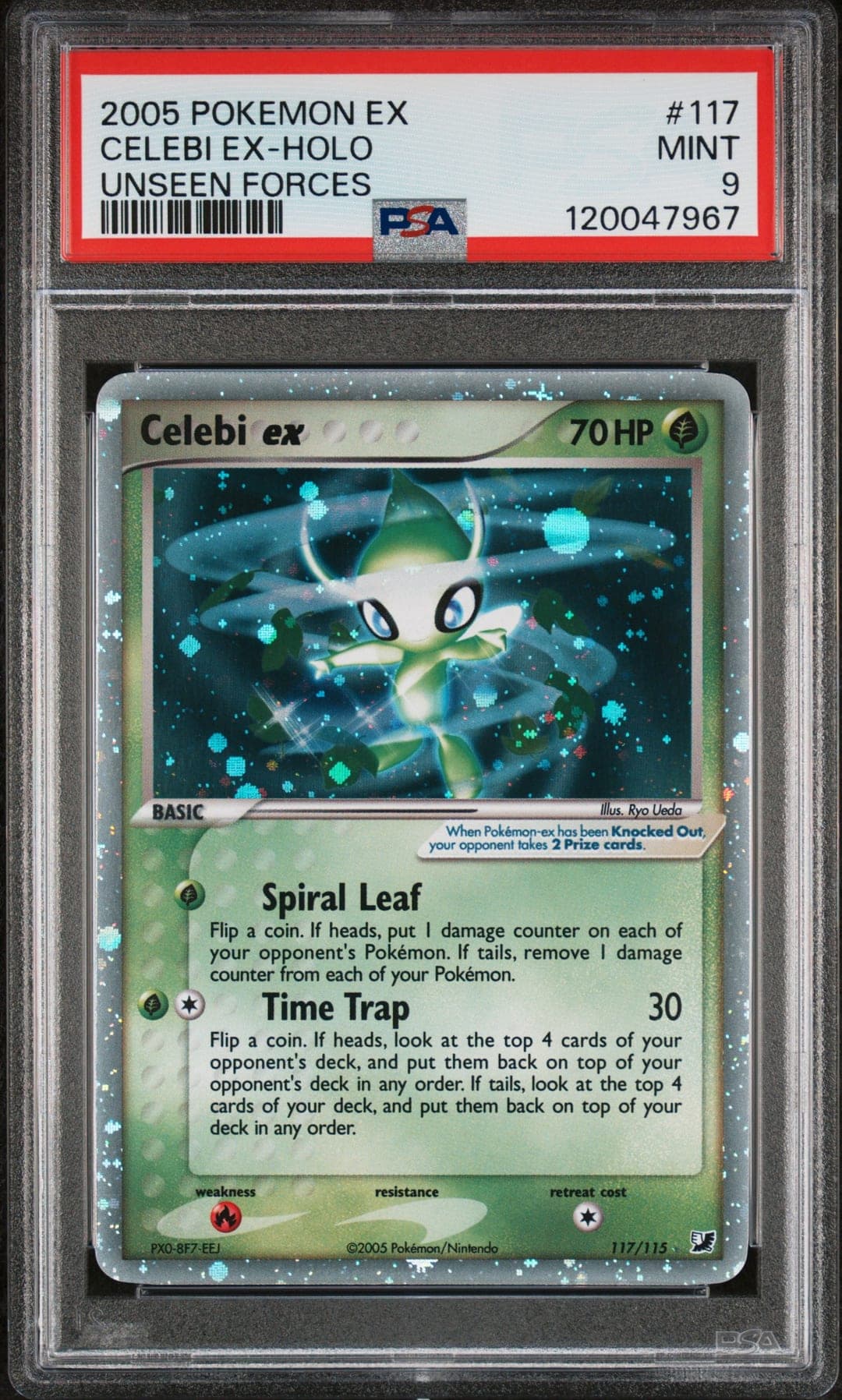 2005 Ex Unseen Forces Celebi Ex-Holo
