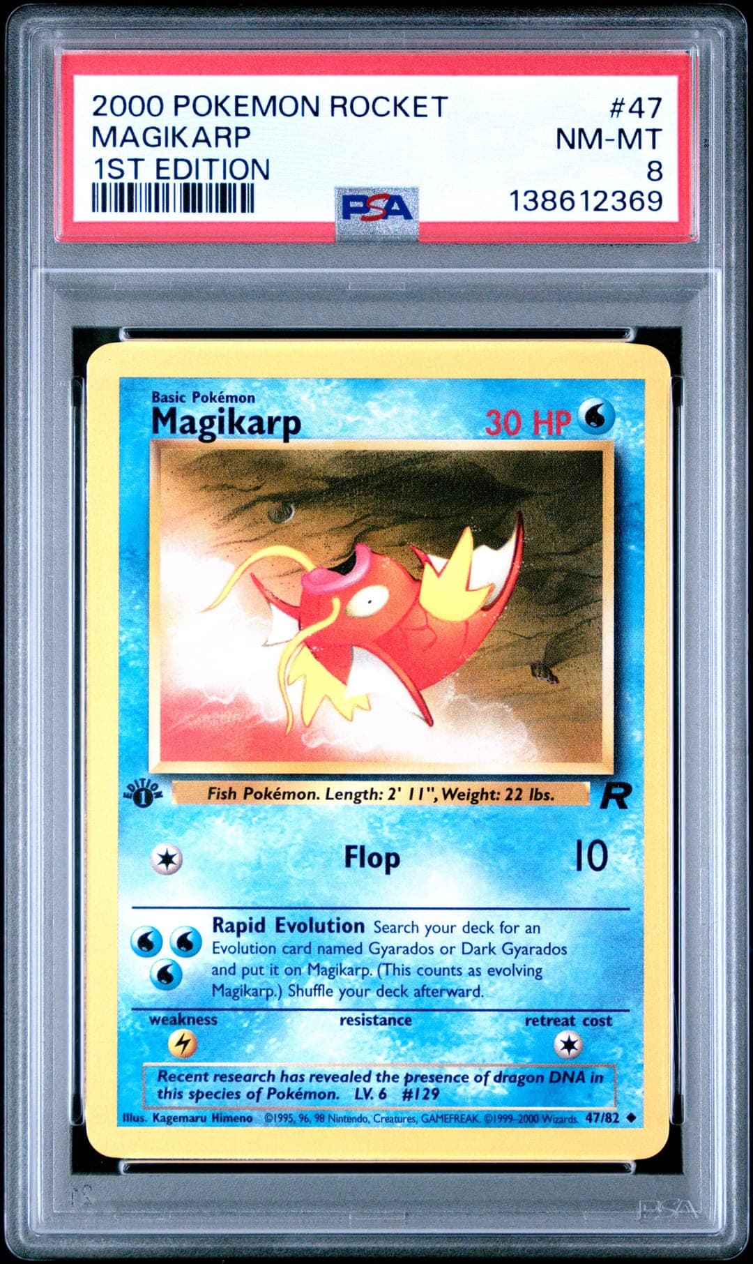 2000 Rocket Magikarp 1st Edition