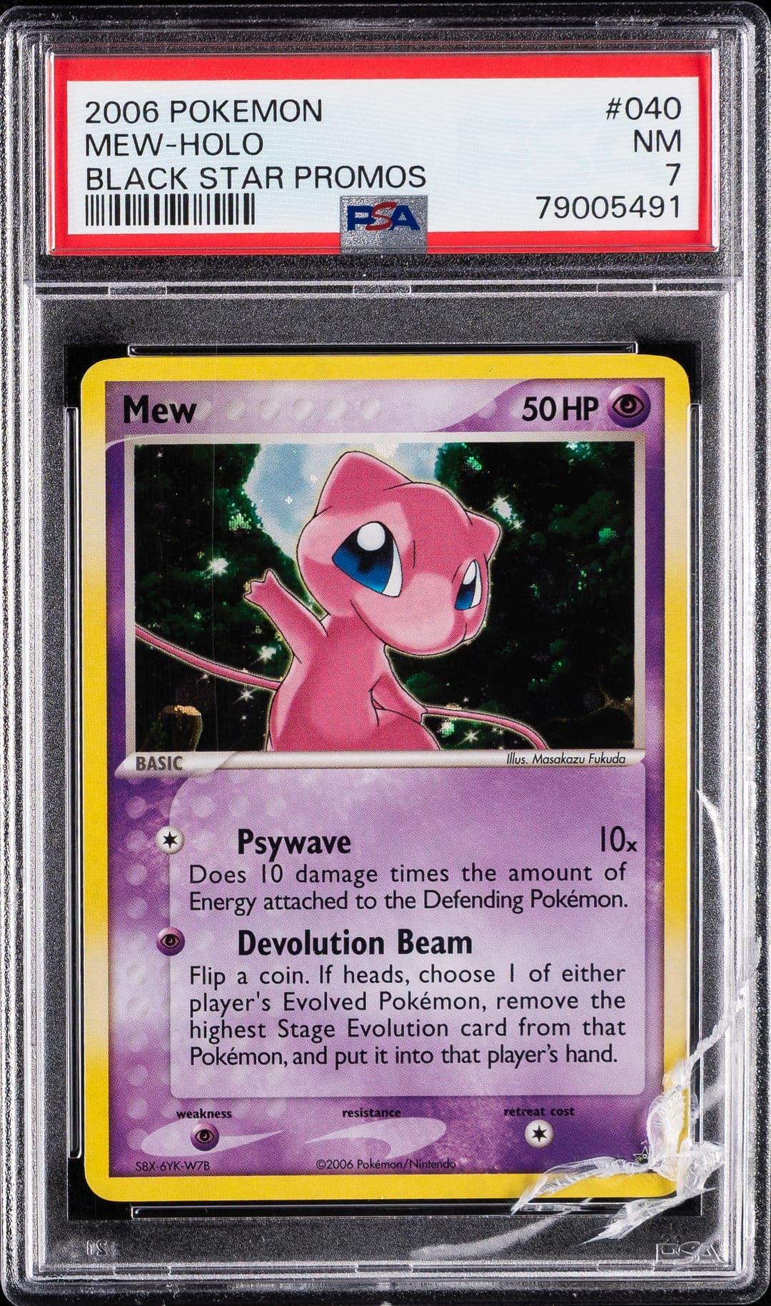 2006 Black Star Promos Mew-Holo (PSA 7)